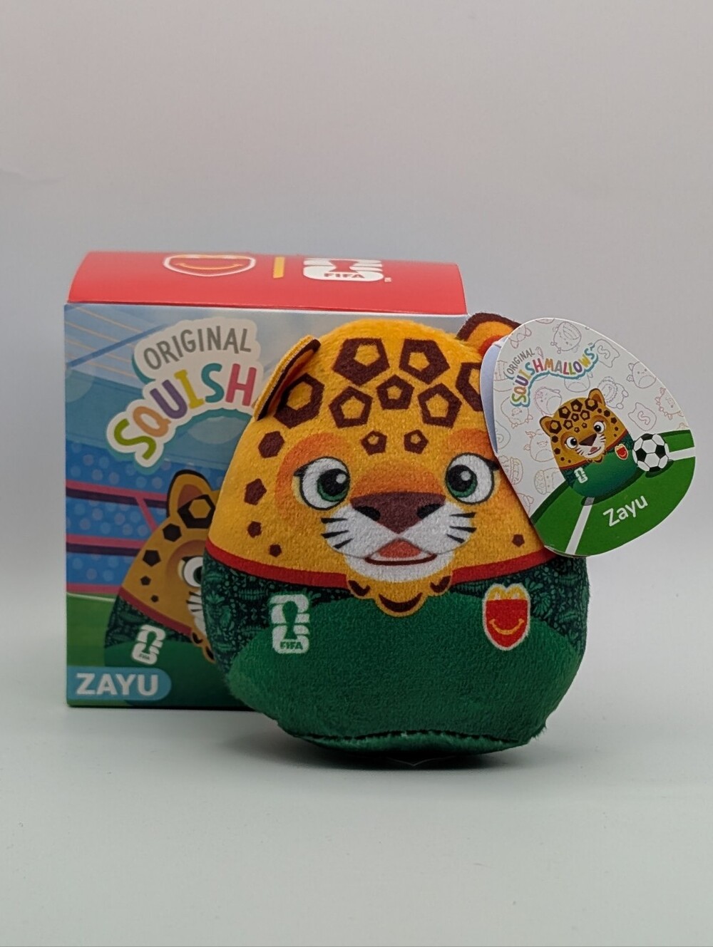 Original Squishmallows Zayu Plush Toy - Yellow & Green #4 Happy Meal